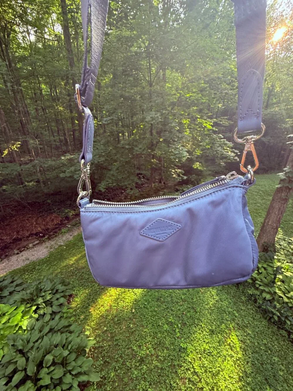 Stone Blue Mini Chelsea Shoulder Bag